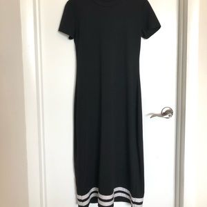 Striped Black Dress